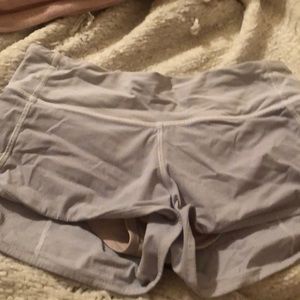 White size 2 lululemon shorts